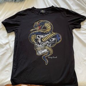 Black Rising Revolt Paris Death Cobra T-Shirt Size L